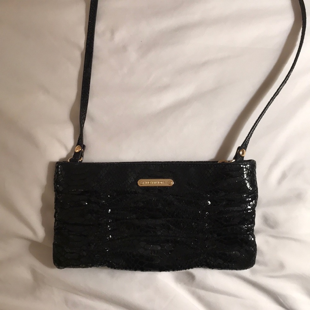 Michael Kors black snakeskin evening bag